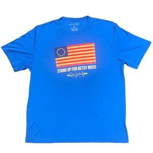 Men’s Rush Limbaugh Stand Up For Betsy Ross T-Shirt Performance Wear Size XL